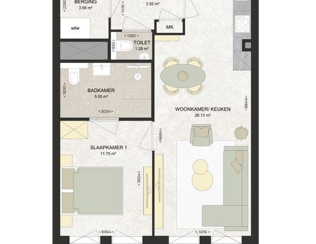 Appartement te huur: Kennedylaan 304 2035 TR Haarlem - Foto 1