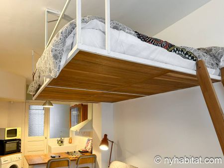 Logement à Paris, Location meublée - Studio T1 - Clichy, Montmartre - Sacré Coeur (PA-4500) - Photo 2