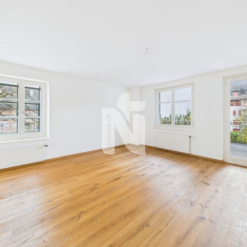 Helle und grosszügige 5.5-Zimmer-Wohnung am Löwenkreisel mit Balkon, Waschturm und 2 Badezimmern - Foto 1