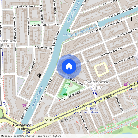 Overtoomse Sluis, 1054 WG, Wilhelminastraat, Amsterdam