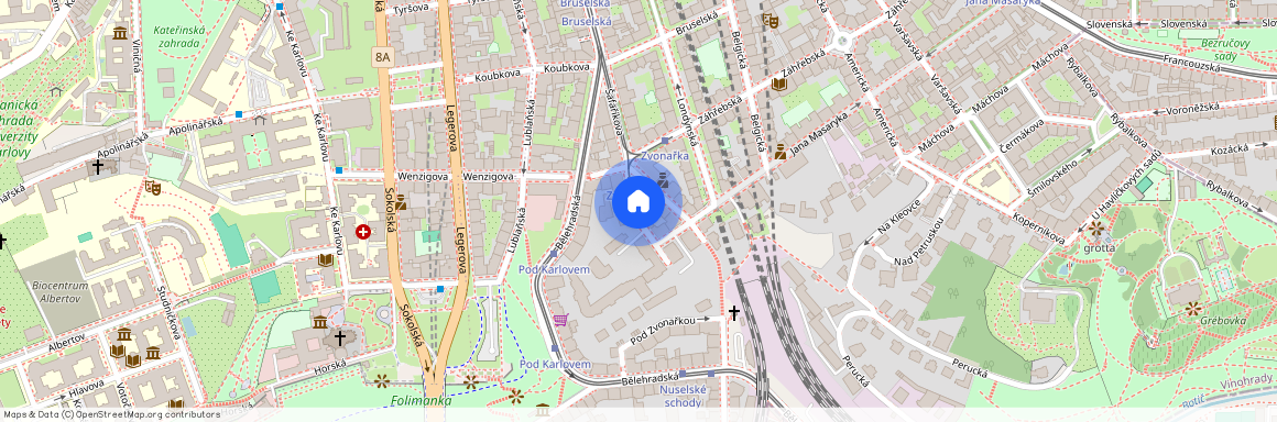 U Zvonařky, Praha 2 - Vinohrady, okres Praha