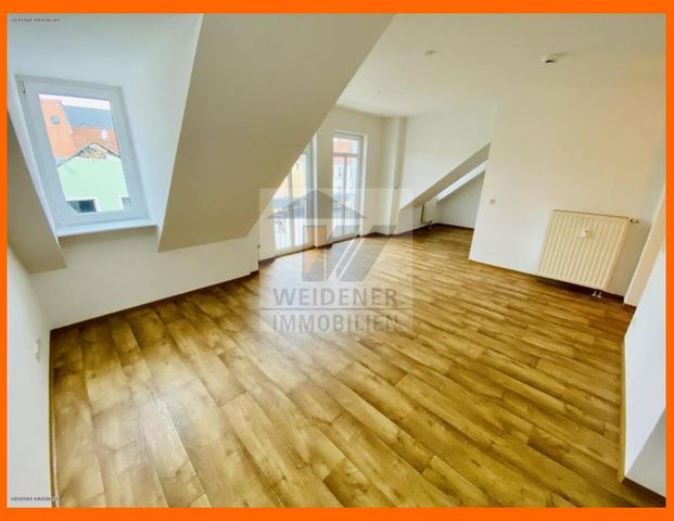 Über den Dächern von Weida! Tolle 1 Raum Wohnung mit offener Küche und Duschbad - Photo 1