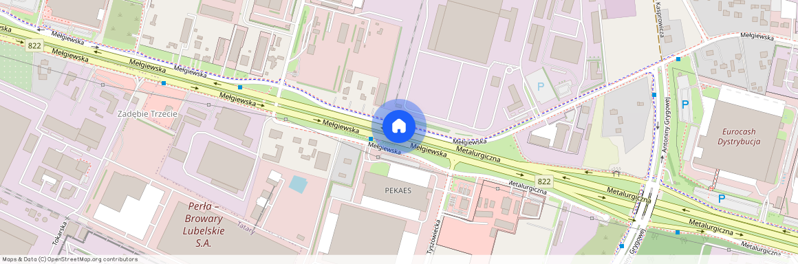 ul. Mełgiewska, Hajdów-Zadębie, Lublin, lubelskie