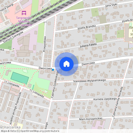 Pruszkowski, (pow.), Piastów, Dworcowa