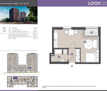 Pronájem bytu 1+kk 32 m² - Photo 1