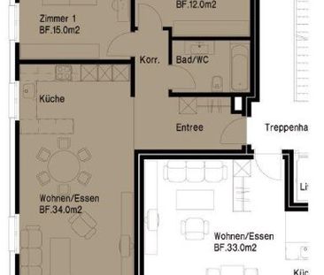 1st free monthly rent 3.5-room apartment in the heart of Busswil - Photo 2
