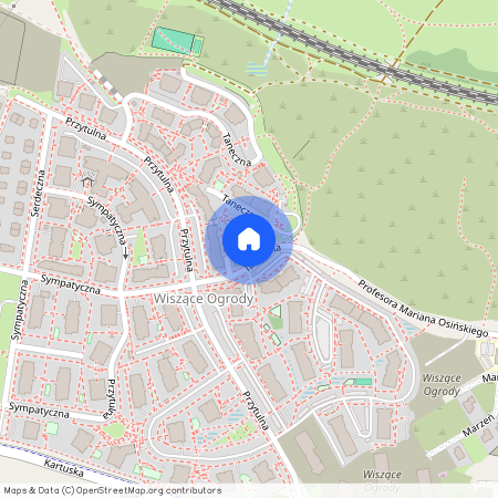 ul. Taneczna, Jasień, Gdańsk, pomorskie