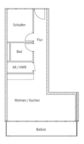 PERFEKTES ZUHAUSE // Gemütliche 2-Raum-Wohnung mit Balkon und offenem Wohn-/Kochbereich - Foto 3