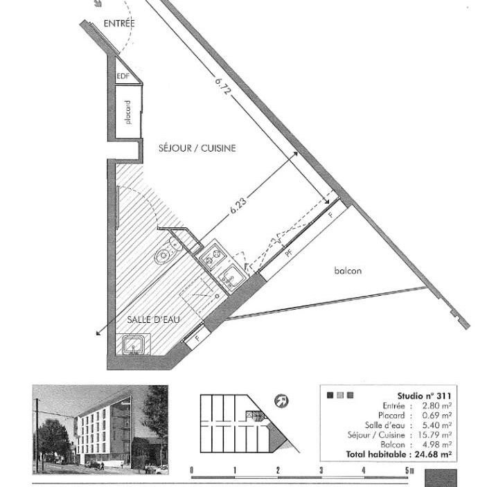 Location Appartement 1 pièce 24m² CENON 33150 - Photo 2
