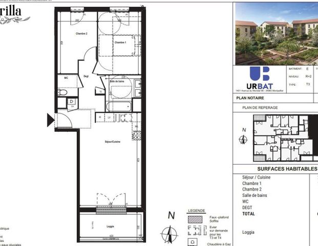 location Appartement T3 DE 61.28m² À RILLIEUX LA PAPE - Photo 1