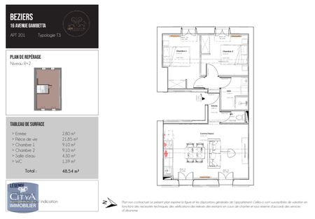 Location Appartement 3 pièces 47m² BEZIERS 34500 - Photo 5