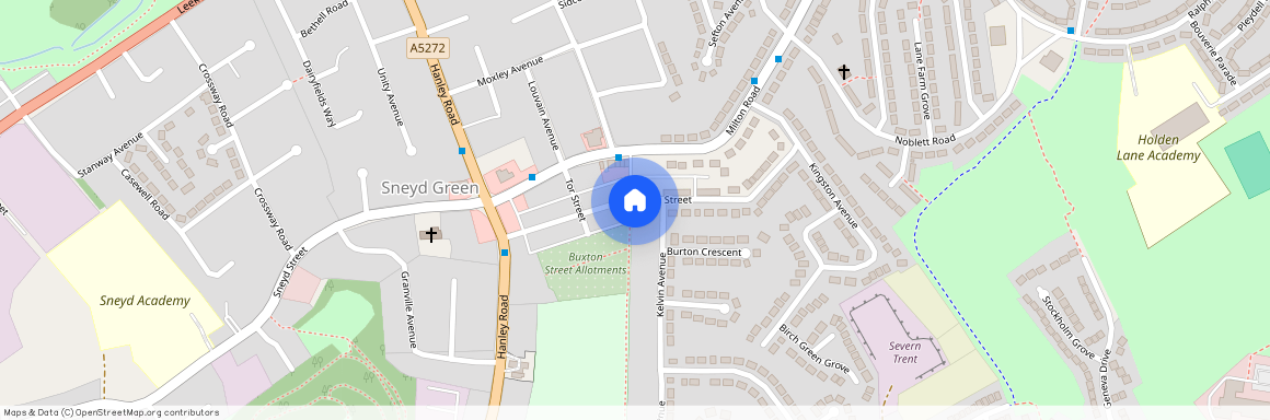 Buxton Street, Stoke-on-Trent, Staffordshire, ST1