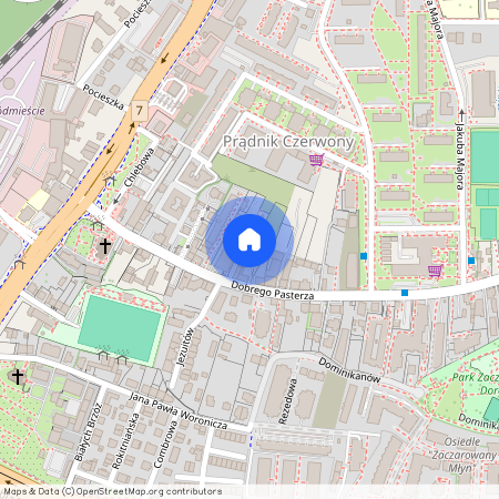 ul. Dobrego Pasterza, Prądnik Czerwony, Prądnik Czerwony, Kraków, małopolskie