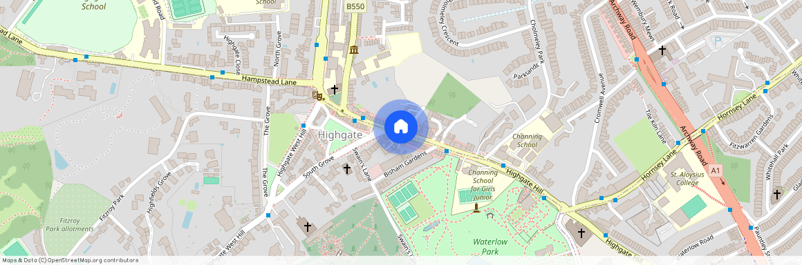 Highgate High Street, Highgate Village N6