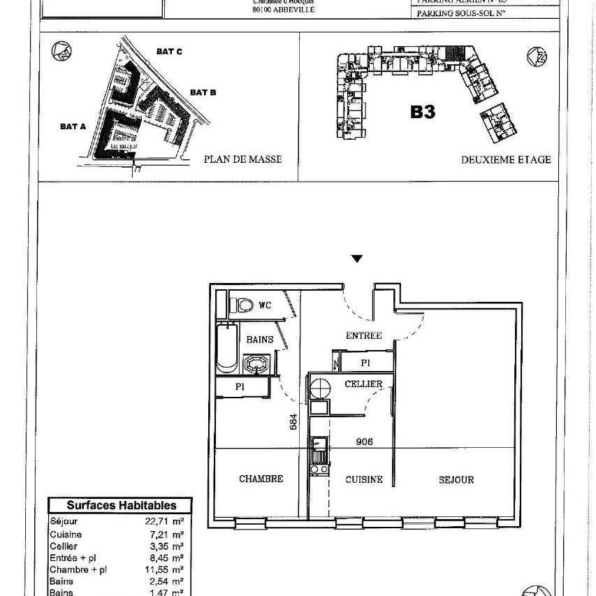 Location Appartement 2 pièces 57m² ABBEVILLE 80100 - Photo 2