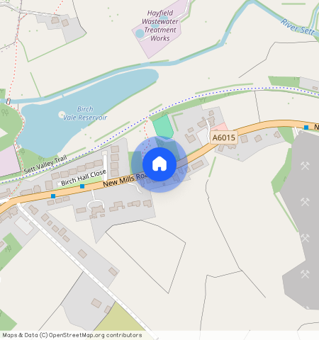 New Mills Road, Birch Vale, High Peak, SK22