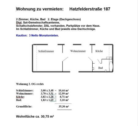 Studenten aufgepasst:Renovierte 2-Zimmer-Wohnung - Photo 3