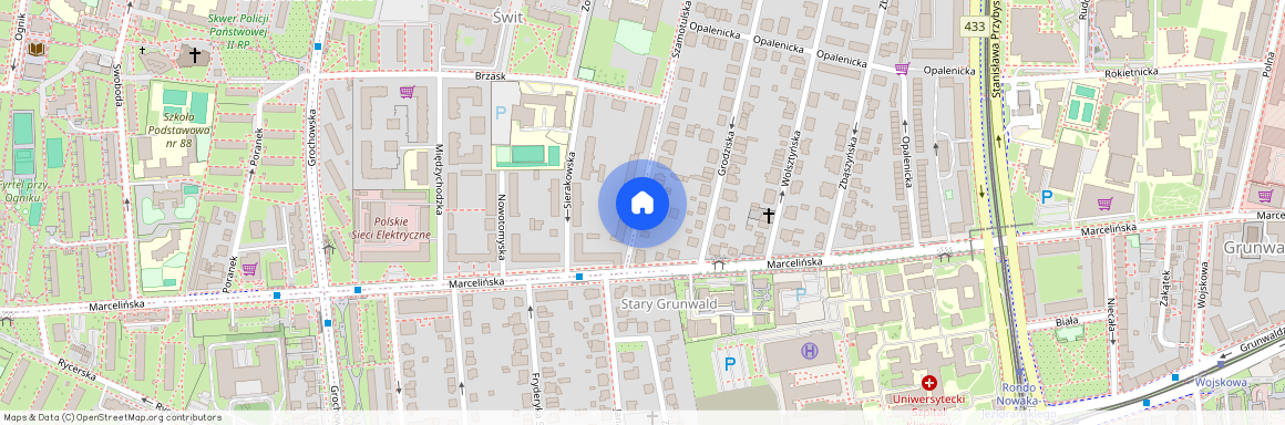 ul. Szamotulska, Grunwald, Grunwald, Poznań, wielkopolskie