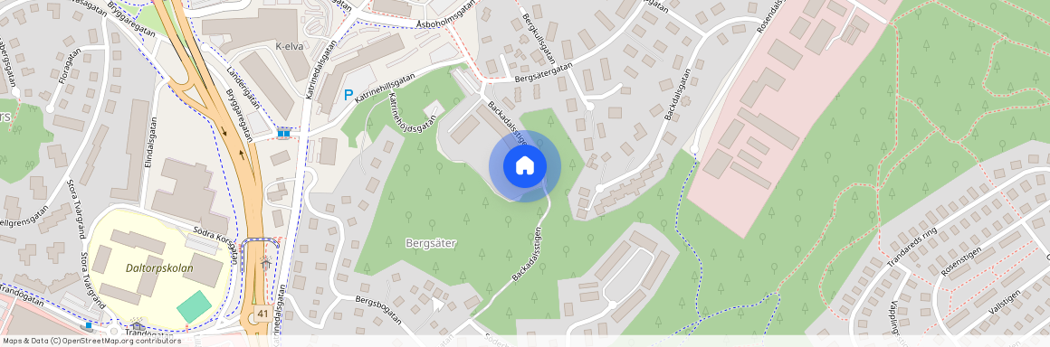 Backadalsstigen, Borås