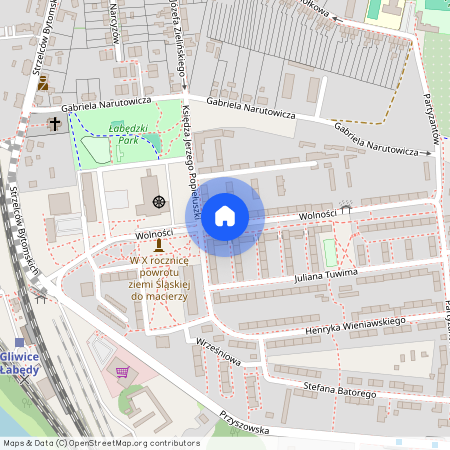 ul. Wolności, Łabędy, Gliwice, śląskie