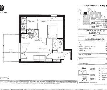 Location Appartement 2 pièces 39m² BASSENS 33530 - Photo 4