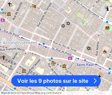 Studio for rent in Saint-Gervais, Paris - Photo 1