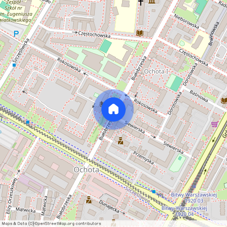 ul. Białobrzeska, Stara Ochota, Ochota, Warszawa, mazowieckie