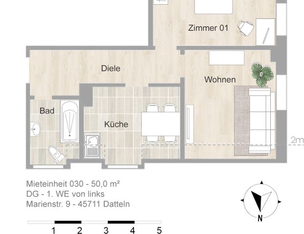Ideale Single-Wohnung / komplett modernisiert - Photo 1