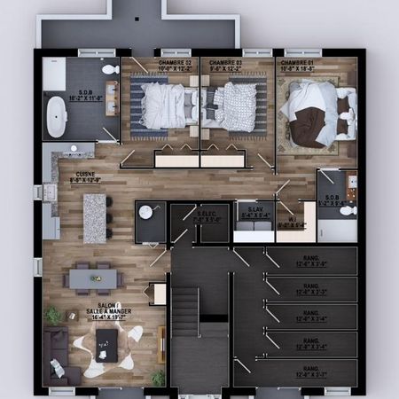 Très spacieux, moderne, nouveau 6 à louer - Photo 3