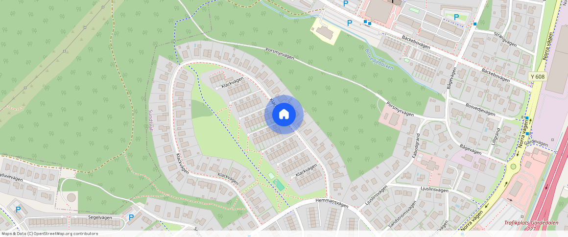 Klackvägen, Sundsvall