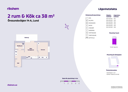 Öresundsvägen 14 A, lgh 1602, Västerbro - Photo 2