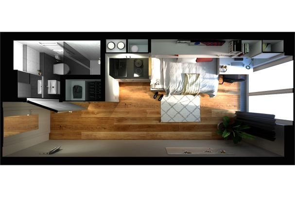 Pronájem bytu 1+kk • 15 m² bez realitkyNa Zátorách, Praha - Holešovice - Photo 1
