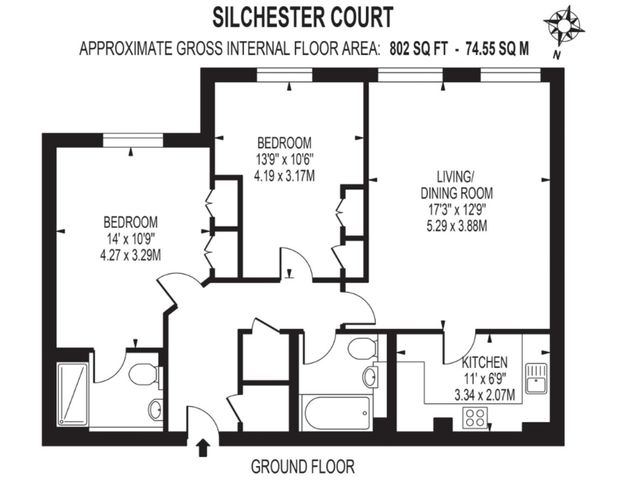 2 bedroom Ground floor flat to rent - Photo 1