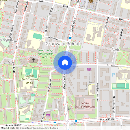ul. Grochowska, os. ks. Jerzego Popiełuszki, Grunwald, Poznań, wielkopolskie