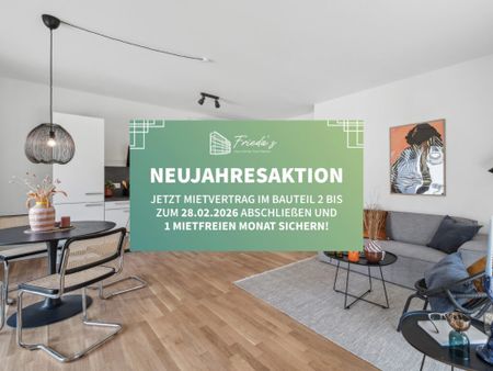 Eleganz und Komfort: 2-Zimmer-Wohnung mit Balkon und hochwertiger Einbauküche - Foto 4