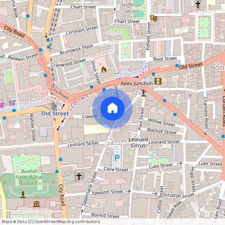 Cowper Street, Shoreditch, London, EC2A