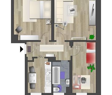Helle 3-Raum-Wohnung am Luisenlatz - Photo 4
