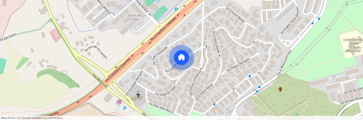 Roma, Via Gaetano Koch - Tre Pini Villaggio Azzurro