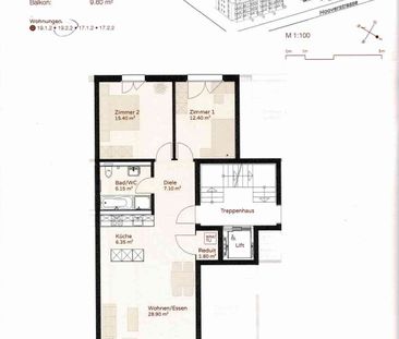 3.5 Zimmer, 81 m², 1. Stock - Foto 1