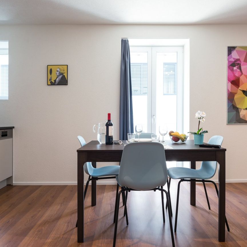 Grosszügiges möbliertes 2 Zimmer-Apartment mit Balkon in Zürich-Altstetten - Photo 1