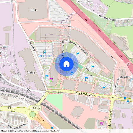 ST ETIENNE Châteaucreux/Centre Commercial Steel