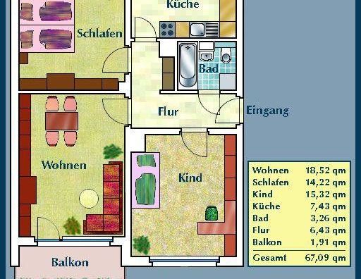 Erstbezug nach Sanierung: nette Nachbarn gesucht für 3-Zimmer-Wohnung mit Balkon in Elbnähe - Foto 1