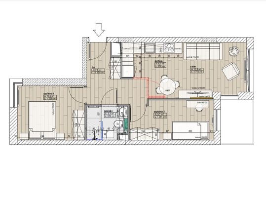 2024 rok, GOCŁAW, 3 pok. + komórka +2x garaż 50.63 m² - Photo 1