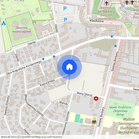 ul. św. Teresy, Podjasnogórska, Częstochowa, śląskie