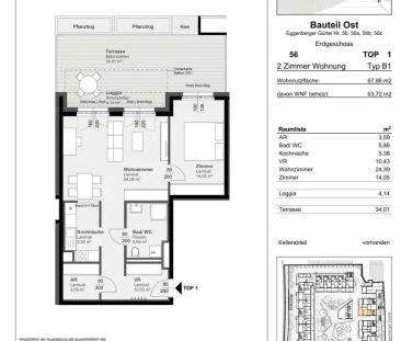 Kompakte günstige 2 -Zimmer Erdgeschoßwohnung mit 35 m² Terrasse- u... - Photo 5
