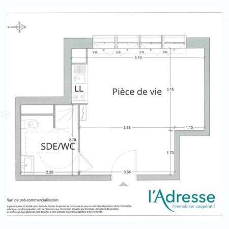 Location appartement 1 pièce, 26.87m², Le Havre - Photo 5