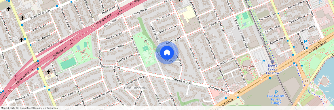 73 Old Irving Place, Dows Lake - Civic Hospital And Area