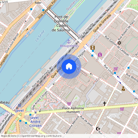 Appartement à louer quai André Citroën, Paris 15ème