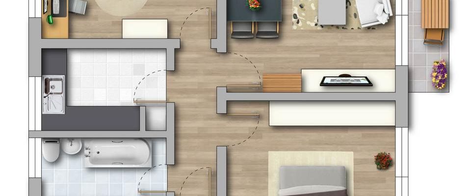 @ Gestalten & sparen im Dichterviertel: 3 Zimmer mit Westbalkon – Chance zur Eigenherrichtung! @ - Photo 1