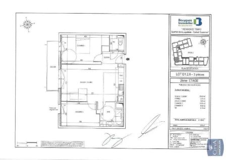 Appartement à louer 3 pièces 57.58m² - Photo 5